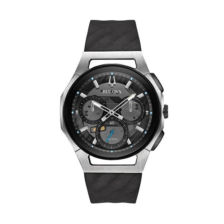 Bulova Men's Curv Chronograph Watch - 98a161, Black