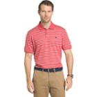 Men's Izod Sportflex Classic-fit Feeder-striped Performance Polo, Size: Xxl, Red Other