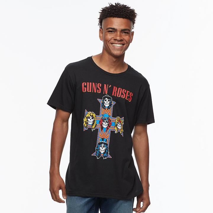 Men's Guns N' Roses St. Louis Tour Concert Tour Tee, Size: Small, Black