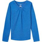 Girls 7-16 & Plus Size French Toast Long Sleeve V-neck Tee, Size: 7-8, Dark Blue