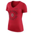 Women's Nike Ohio State Buckeyes Dri-fit Touch Tee, Size: Medium, Red