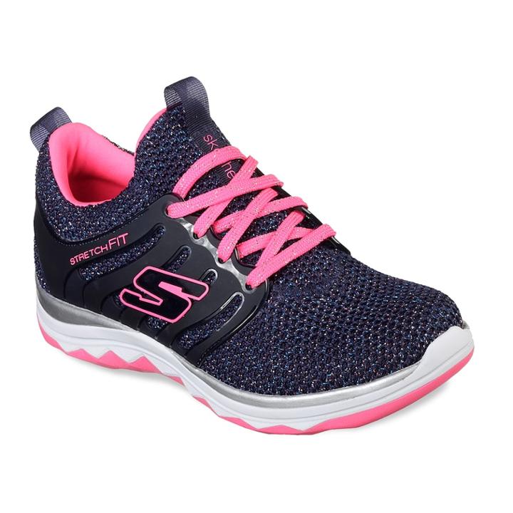Skechers Diamond Runner Sparkle Sprints Girls' Sneakers, Size: 1, Yellow