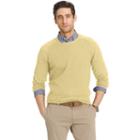 Men's Izod Classic-fit 12gg Waffle-weave Wool-blend Crewneck Sweater, Size: Xl, Med Yellow