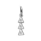 Logoart Tri Delta Sterling Silver Sorority Charm, Women's