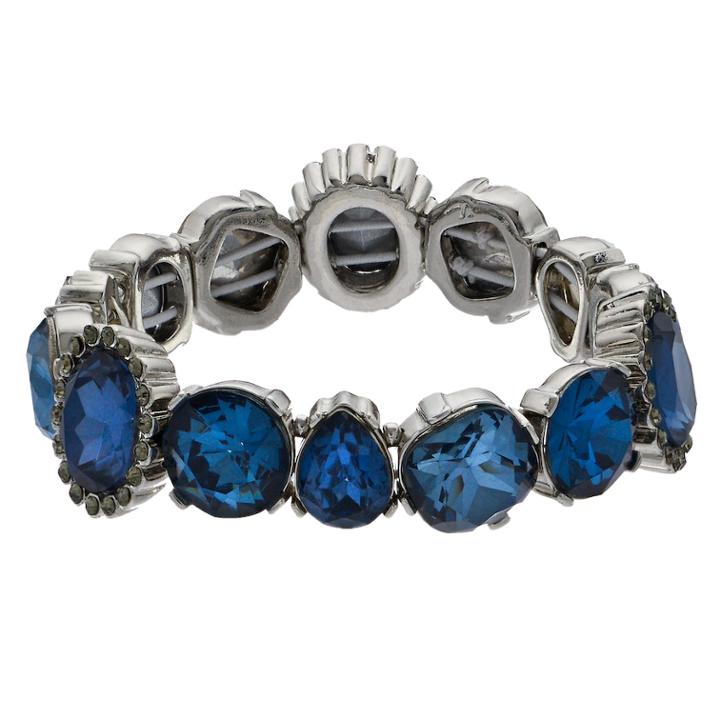 Simply Vera Vera Wang Blue Simulated Crystal Stretch Bracelet, Women's