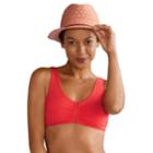 Women's Amoena Hong Kong Bra-sized Bikini Top, Size: 10b, Dark Coral