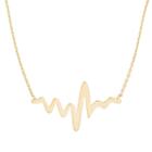 14k Gold Heartbeat Necklace, Women's, Size: 18, Yellow