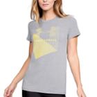 Women's Under Armour Sportstyle Logo Crew Graphic Tee, Size: Medium, Med Grey