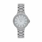 Armitron Women's Crystal Watch - 75/5317mpsv, Size: Small, Silver