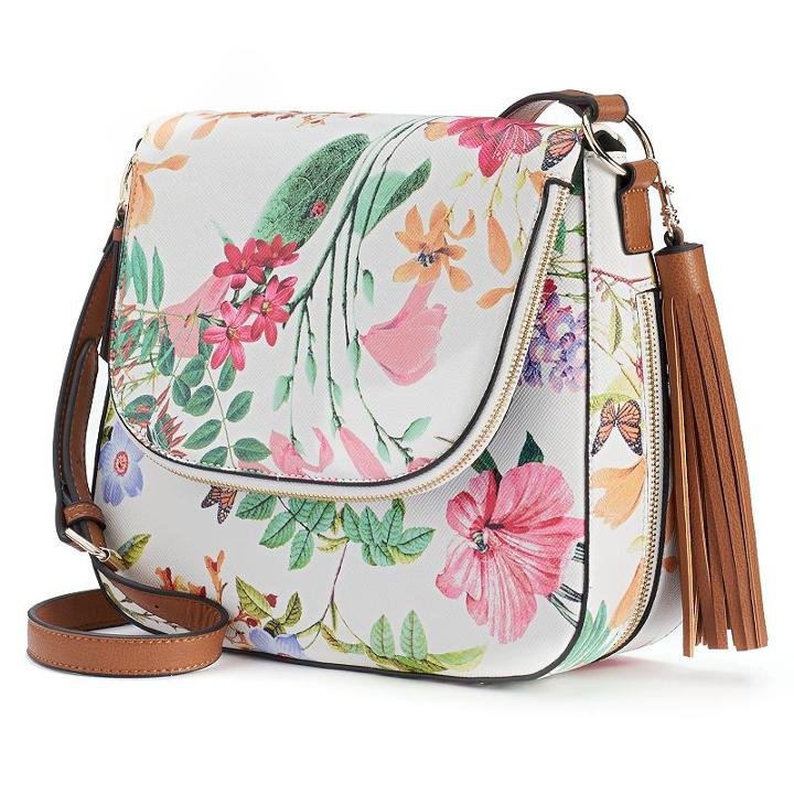 Apt. 9&reg; Ruby Fishmouth Crossbody Bag, Women's, White Oth