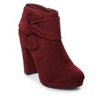 Lc Lauren Conrad Clair Women's High Heel Ankle Boots, Size: 7.5, Dark Pink