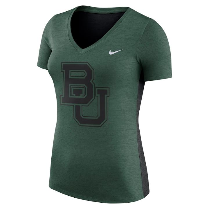 Women's Nike Baylor Bears Dri-fit Touch Tee, Size: Xxl, Green
