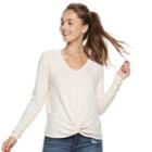Juniors' Candie's&reg; Twist-front Top, Teens, Size: Small, Light Pink