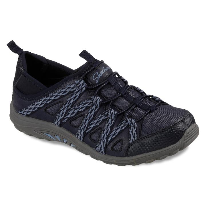 Skechers Relaxed Fit Reggae Fest Web Of Ties Women's Shoes, Size: 8, Blue (navy)