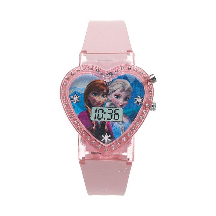 Disney's Frozen Anna & Elsa Girls' Digital Watch, Girl's, Pink