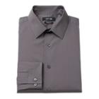 Men's Apt. 9&reg; Premier Flex Extra-slim Fit Flex Collar Dress Shirt, Size: 15.5-34/35, Dark Grey