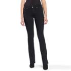 Women's Rock & Republic&reg; Denim Rx Kasandra Embroidered Bootcut Jeans, Size: 0 Short, Black