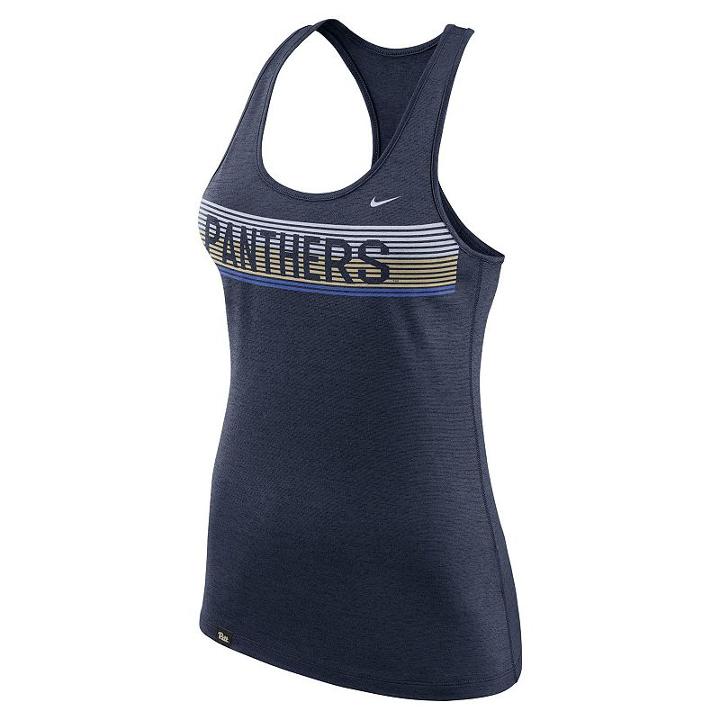 Women's Nike Pitt Panthers Dri-fit Touch Tank Top, Size: Medium, Blue (navy)