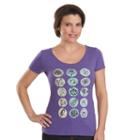 Women's Woolrich Scenic Overlook Graphic Tee, Size: Xl, Med Purple