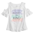 Girls 7-16 So&reg; Cold-shoulder Top, Size: 12, Natural