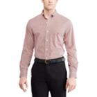 Men's Chaps Regular-fit Stretch Easy-care Button-down Shirt, Size: Xxl, Red