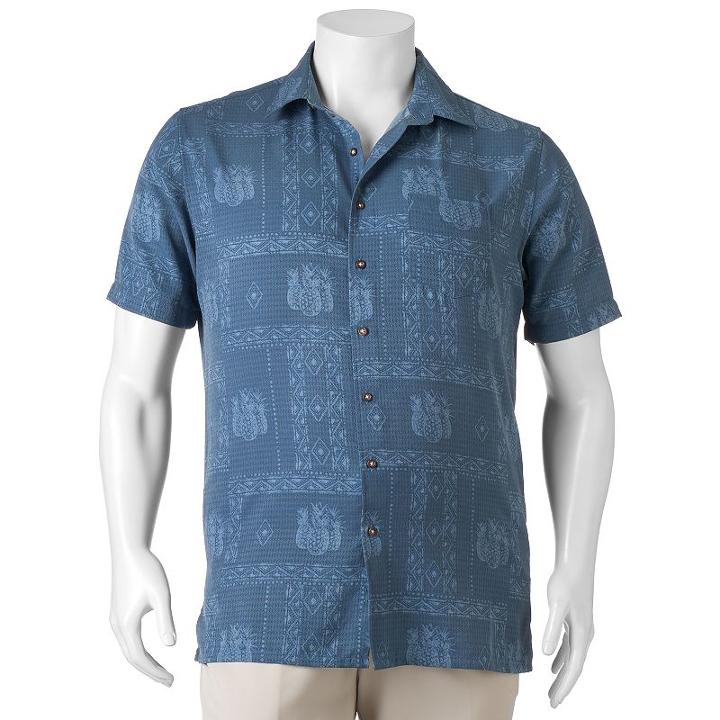 Big & Tall Croft & Barrow&reg; Classic-fit Island Microfiber Button-down Shirt, Men's, Size: Xxl Tall, Blue