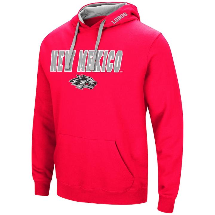 Men's New Mexico Lobos Pullover Fleece Hoodie, Size: Xxl, Brt Red