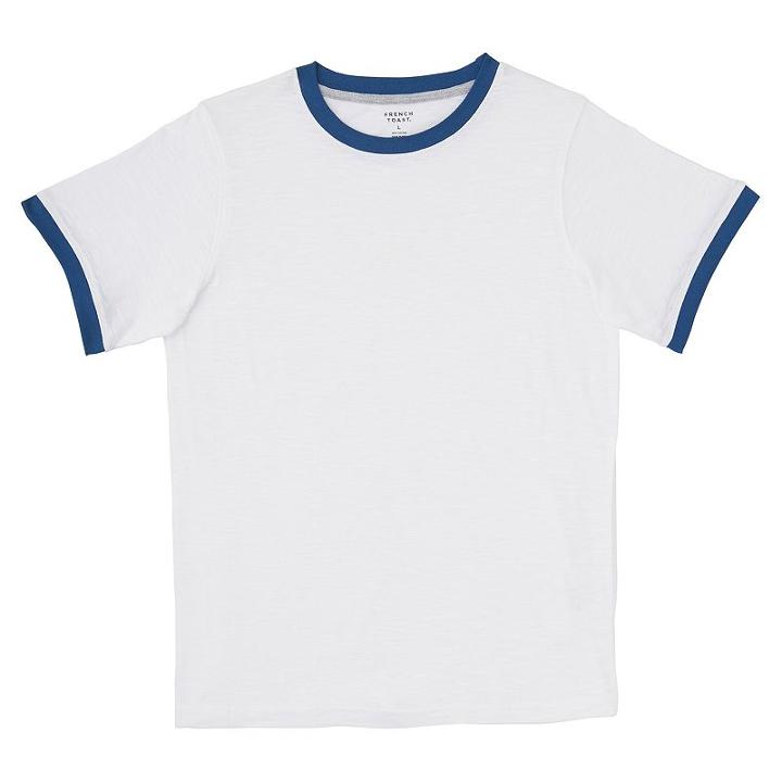 Boys 8-20 French Toast Ringer Tee, Boy's, Size: Medium, White