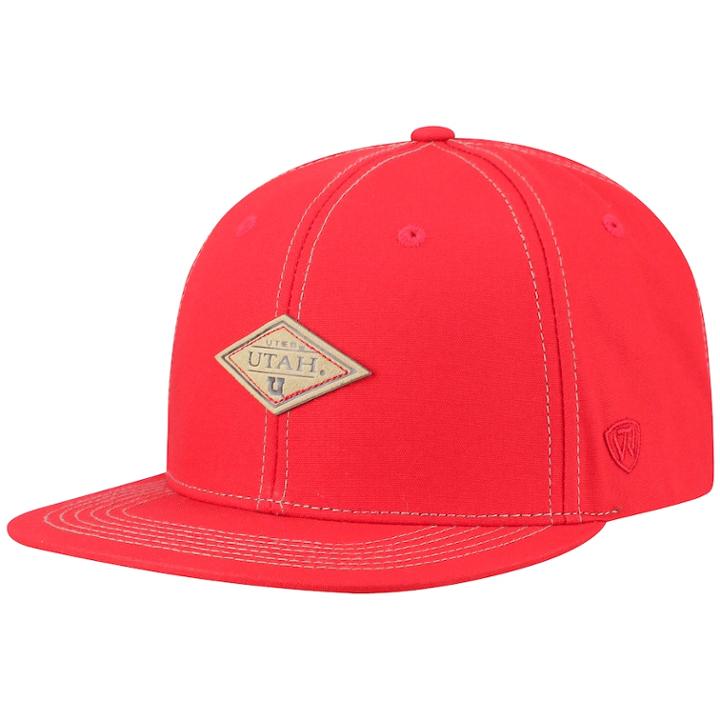 Adult Top Of The World Utah Utes Springlake Adjustable Cap, Men's, Med Red