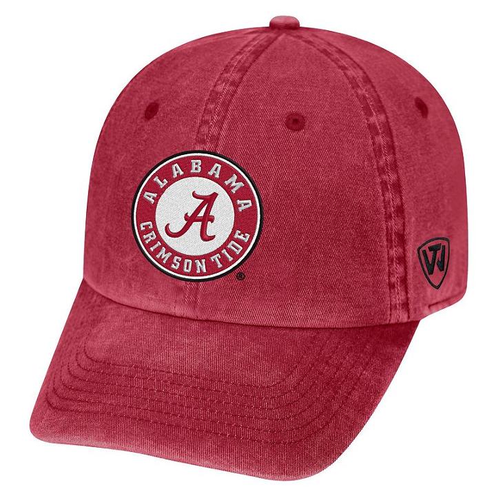 Adult Alabama Crimson Tide Fun Park Vintage Adjustable Cap, Men's, Med Red