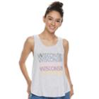 Juniors' About A Girl State Swing Tank, Size: Small, Light Grey