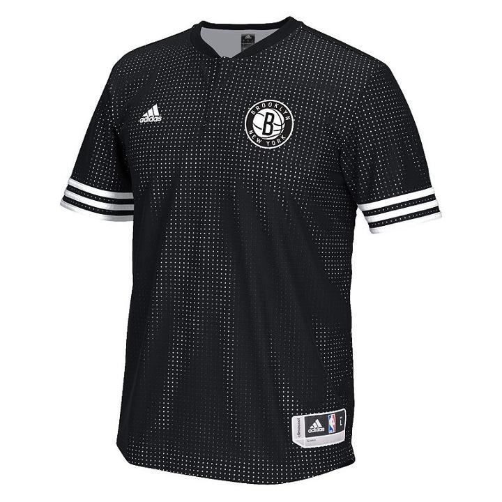 Men's Adidas Brooklyn Nets On Court Tee, Size: Large, Black