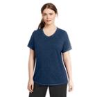 Plus Size Champion V-neck Tee, Women's, Size: 4xl, Blue