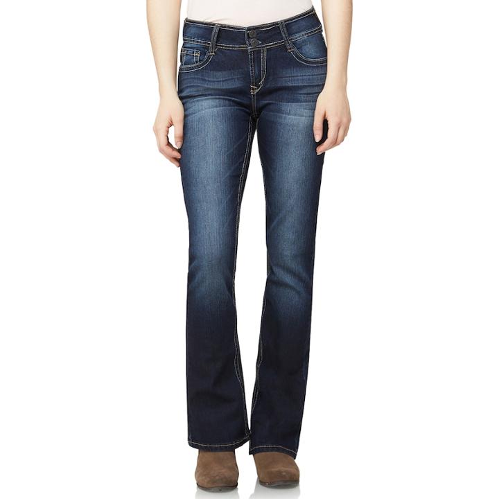 Juniors' Wallflower Luscious Curvy Bootcut Jeans, Teens, Size: 3, Purple