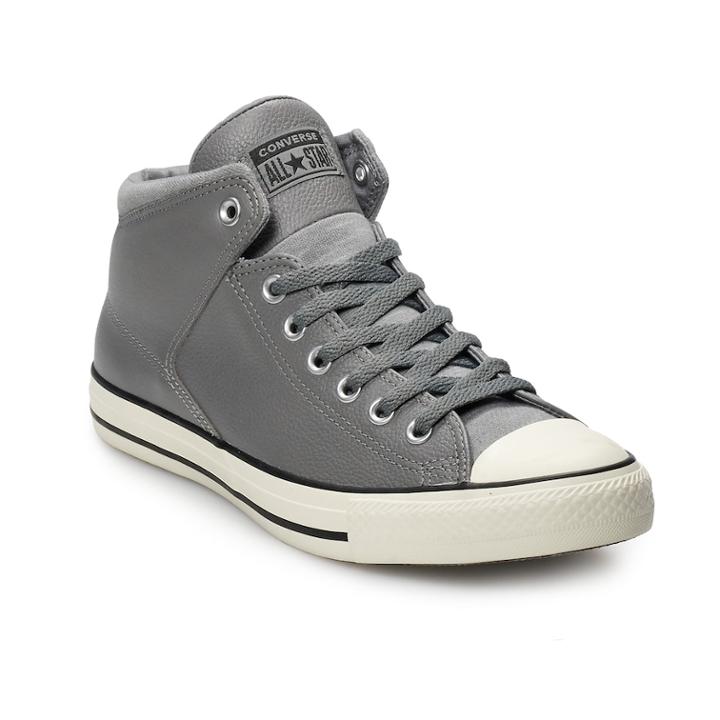 Women's These Chuck Taylor All Star High Street Shoes Will Become A Wardrobe Staple. Chuck Taylor All Star High Street Leather Sneakers, Size: M11w13, Silver