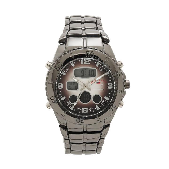 U.s. Polo Assn. Men's Analog & Digital Chronograph Watch - Us8139, Size: Large, Grey