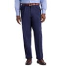 Men's Haggar&reg; Work To Weekend&reg; Pro Stretch Relaxed-fit Pleated Casual Pants, Size: 36x31, Blue (navy)