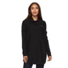 Women's Croft & Barrow&reg; Cowlneck Poncho Tunic Sweater, Size: L/xl, Black
