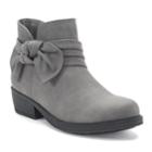 So&reg; Tricia Girls' Ankle Boots, Size: 12, Grey