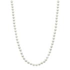 Chaps Silver Tone Simulated Pearl Necklace, Women's, Grey