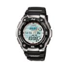 Casio Men's Sports Gear Analog & Digital Chronograph Fishing Watch - Aqw101-1a, Black