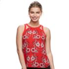 Juniors' Candies&reg; Halter Cutout Top, Teens, Size: Xl, Red