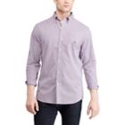 Men's Chaps Slim-fit Stretch Easy-care Button-down Shirt, Size: Xl, Purple