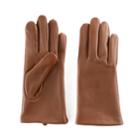 Women's Apt. 9&reg; Fleece Lined Leather Tech Gloves, Size: Medium, Brown Oth