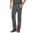 Men's Marc Anthony Slim-fit Brushed Satin Stretch Pants, Size: 32x30, Grey