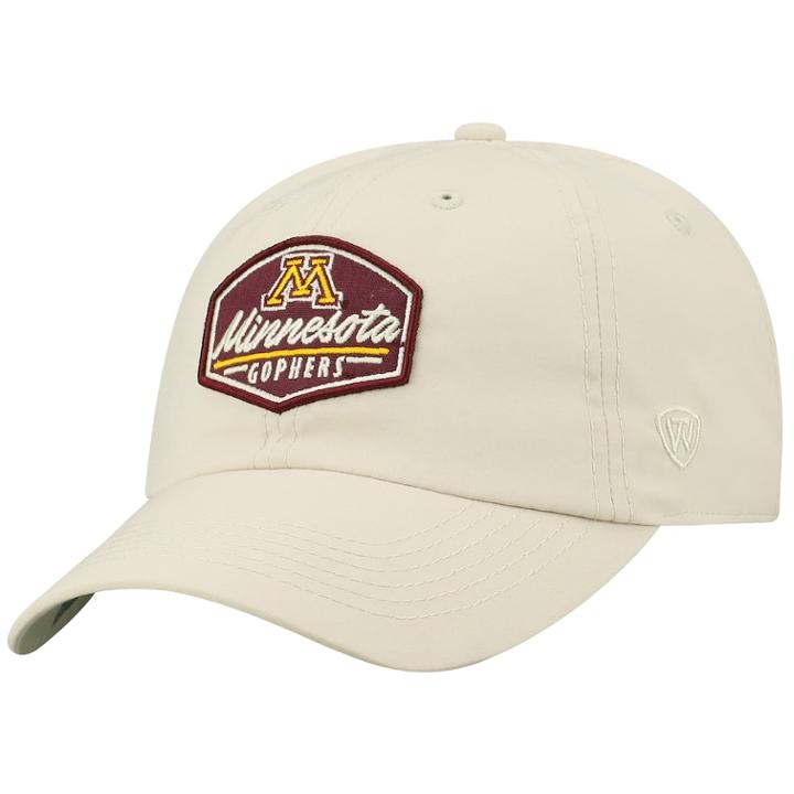 Adult Top Of The Wold Minnesota Golden Gophers Onward Cap, Men's, Lt Beige