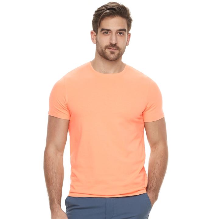 Men's Apt. 9 Solid Tee, Size: Medium, Med Orange