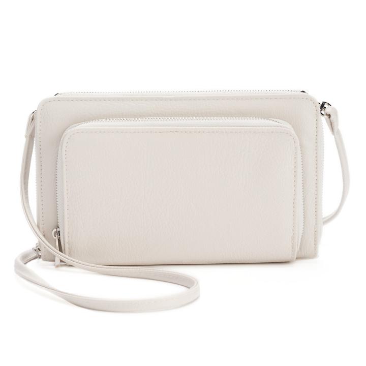 Apt. 9&reg; Double Zip-around Rfid-blocking Wristlet, Women's, Natural