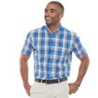 Men's Dockers&reg; Comfort Stretch Classic-fit Button-down Shirt, Size: Xl, Blue