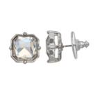 Simply Vera Vera Wang Simulated Crystal Nickel Free Square Stud Earrings, Women's, Med Beige